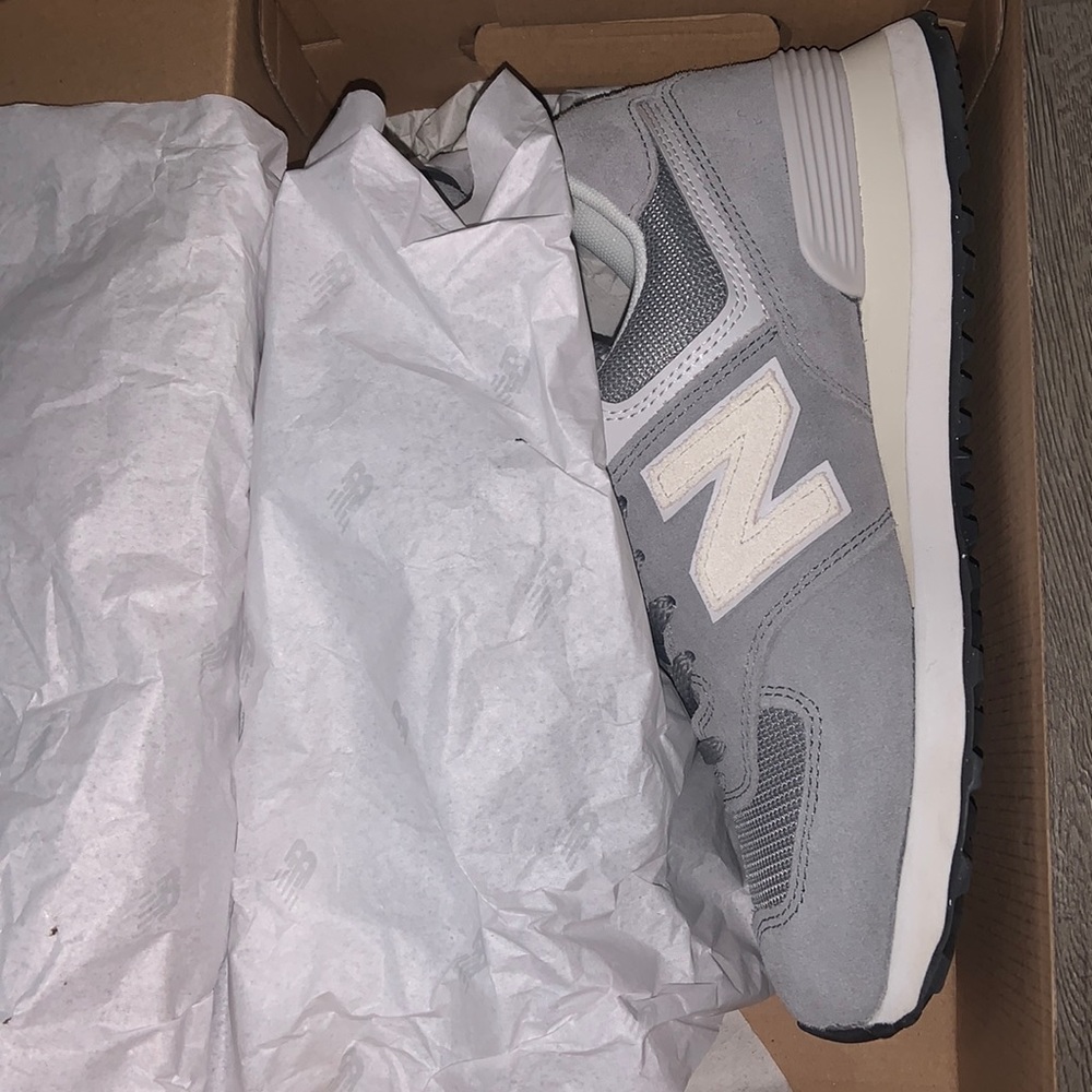 Grey/White New Balance Sneakers